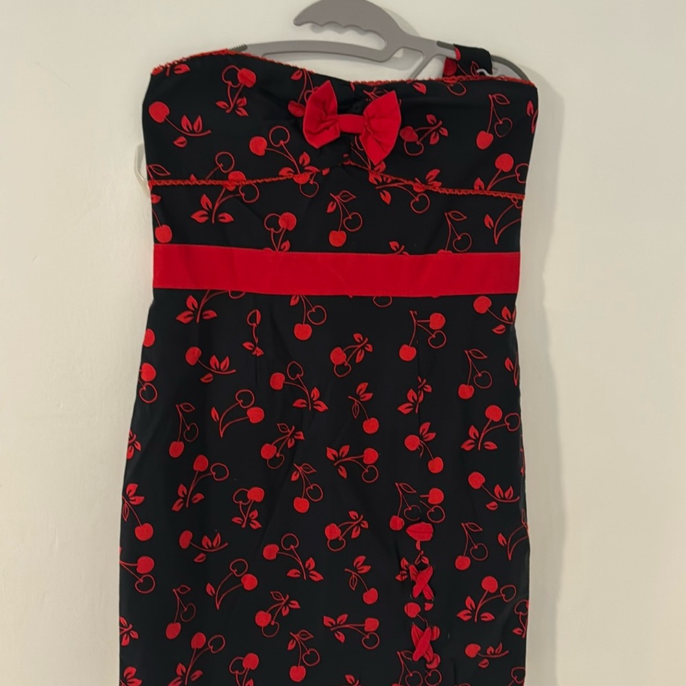 Vintage new with tags, Black and Cherree mini dress from hot topic halter dress